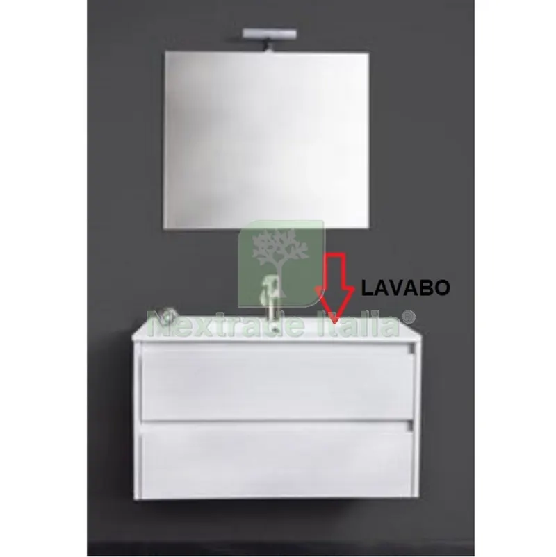Lavabo x Mobile Bagno Federica CM.90 Bianco Portuna — Accessori bagno — rif. FERX.603080