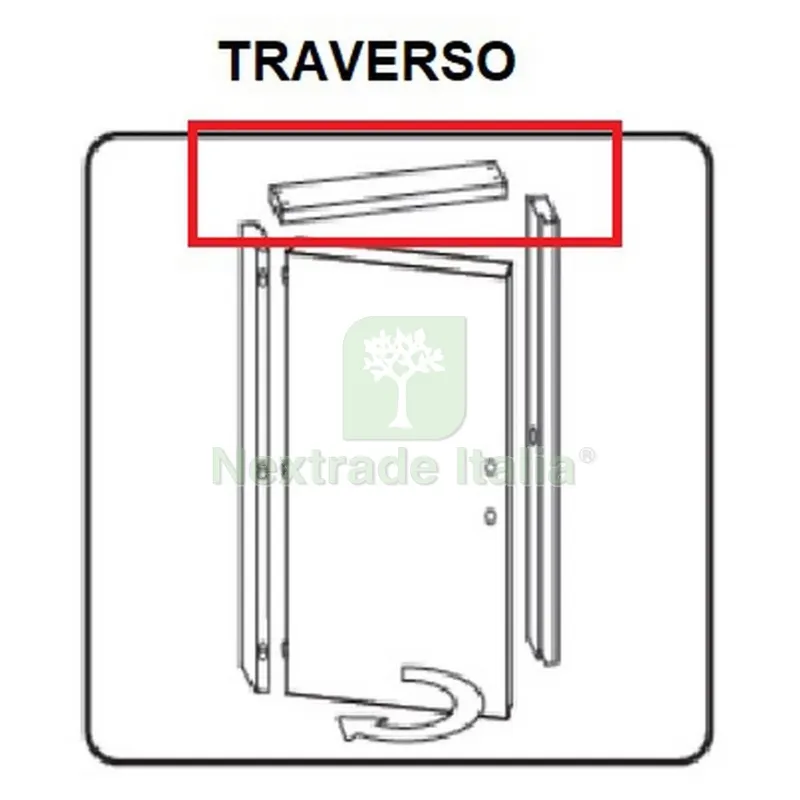 Traverso Battente per Porta MOD.MICROTEC Rovere Grigio 210X80 CM — Arredo — rif. FERX.603102 Traverso Battente per Porta MOD.MICROTEC Rovere Grigio 210X80 CM — Arredo — rif. FERX.603102