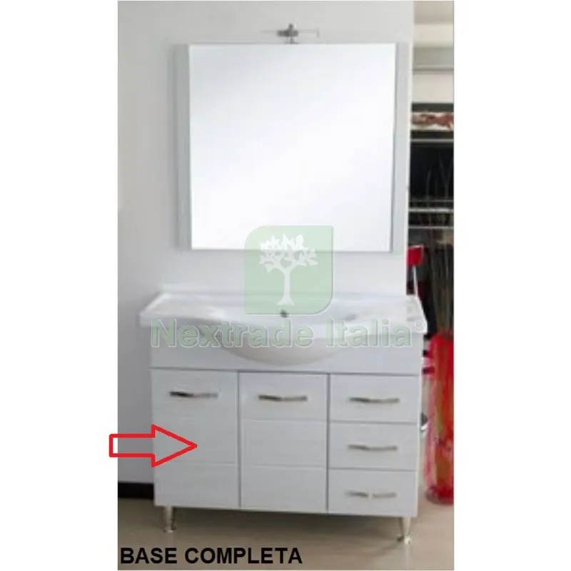 Base Completa per Mobile Bagno Antonella CM.105 Bianco Portafortuna — Accessori bagno — rif. FERX.603112