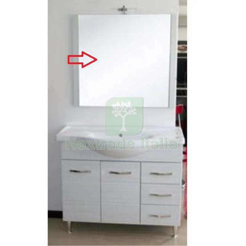 Specchio per Mobile Bagno Antonella CM.105 Bianco Portuna — Accessori bagno — rif. FERX.603113 Specchio per Mobile Bagno Antonella CM.105 Bianco Portuna — Accessori bagno — rif. FERX.603113