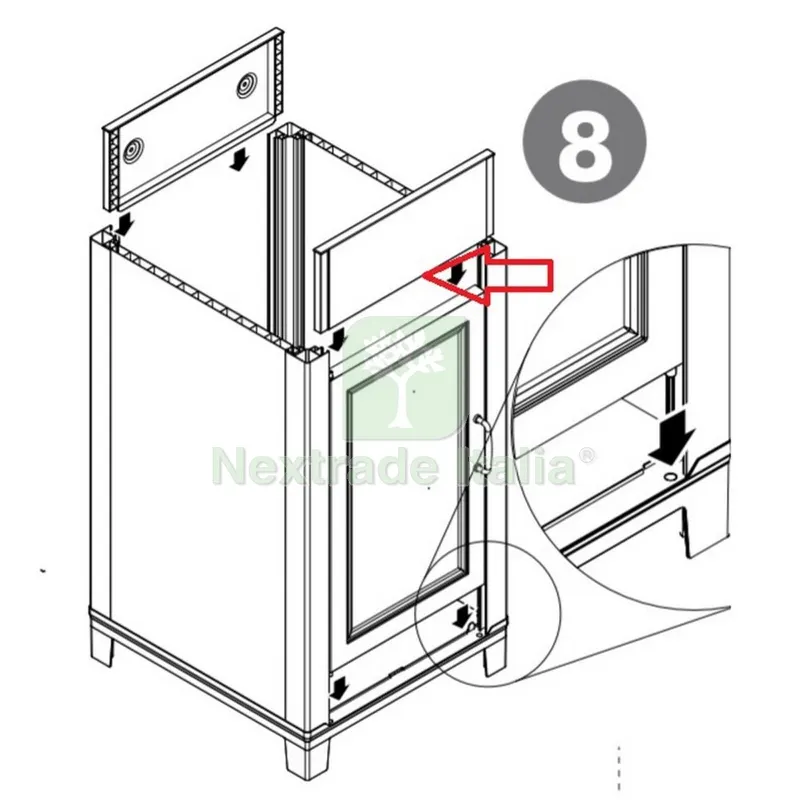 ALZATA FRONTALE PER KIT LAVATOIO RESINA CM.45X50 — Cristalleria e tavola — rif. FERX.603136