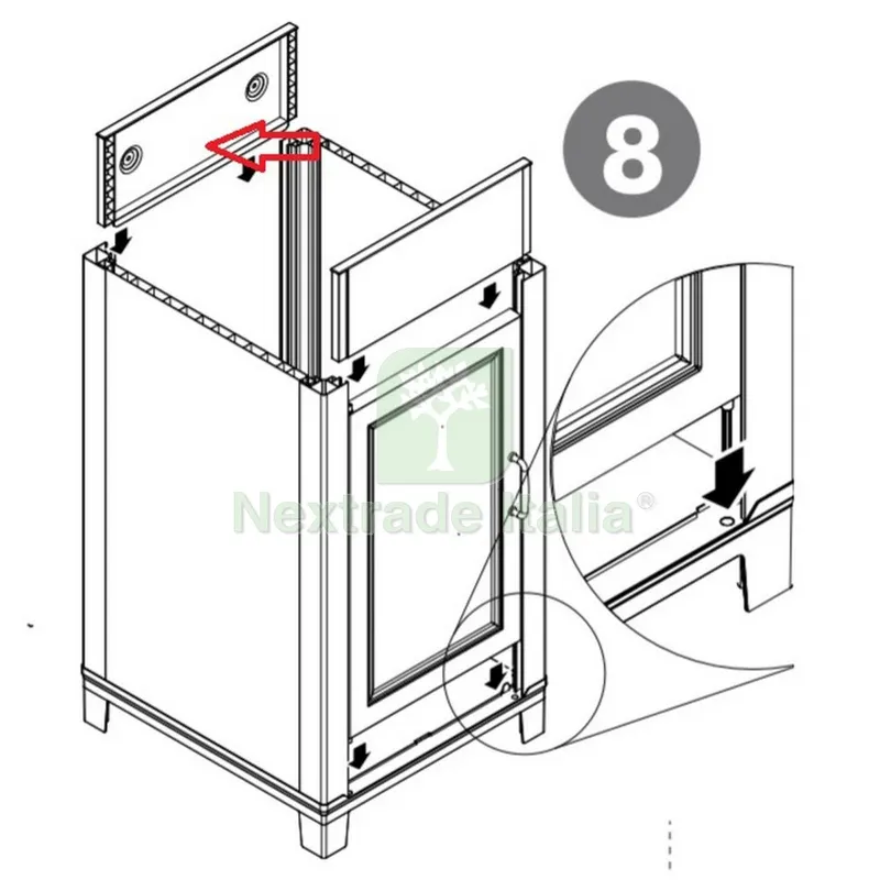 ALZATA POSTERIORE PER KIT LAVATOIO RESINA CM.45X50 — Cristalleria e tavola — rif. FERX.603137