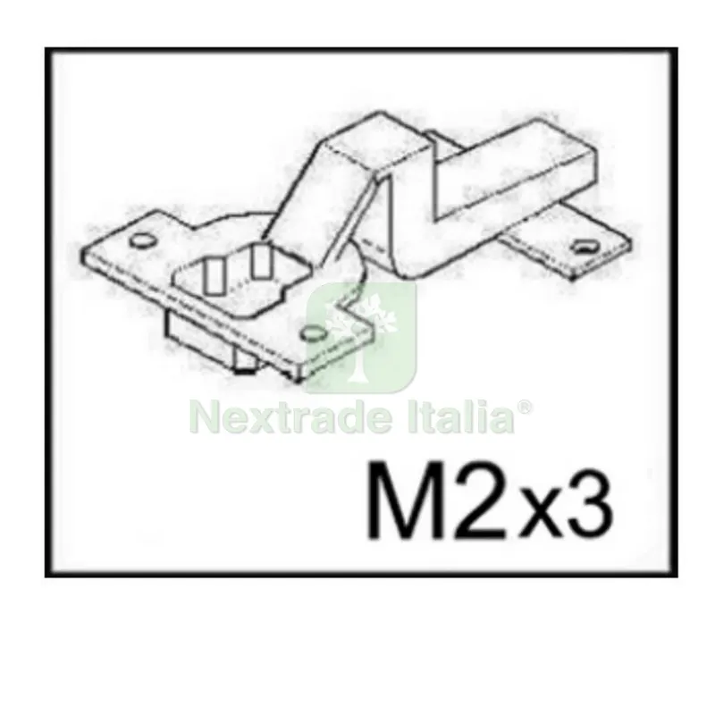 Cerniera M2 per Kit Armadio 3 Ante +2 CASSETTI+ Specchio CM 120X200X52 Bian/VEN K083 — Cerniere e cardini — rif. FERX.603178 Cerniera M2 per Kit Armadio 3 Ante +2 CASSETTI+ Specchio CM 120X200X52 Bian/VEN K083 — Cerniere e cardini — rif. FERX.603178