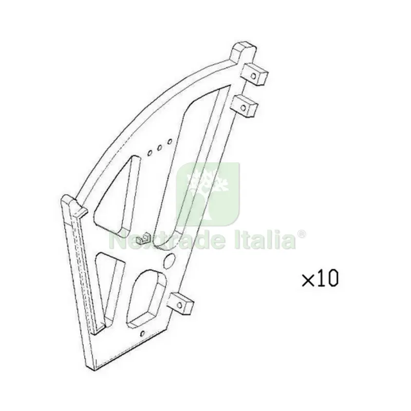 Guida Plastica per Anta Kit Scarpiera 5 Ante Chiaro .K105 — Arredo — rif. FERX.603193 Guida Plastica per Anta Kit Scarpiera 5 Ante Chiaro .K105 — Arredo — rif. FERX.603193