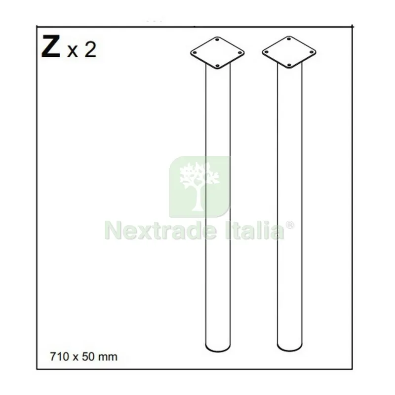 Piede per Kit Scrivania Athena — Arredo — rif. FERX.603234