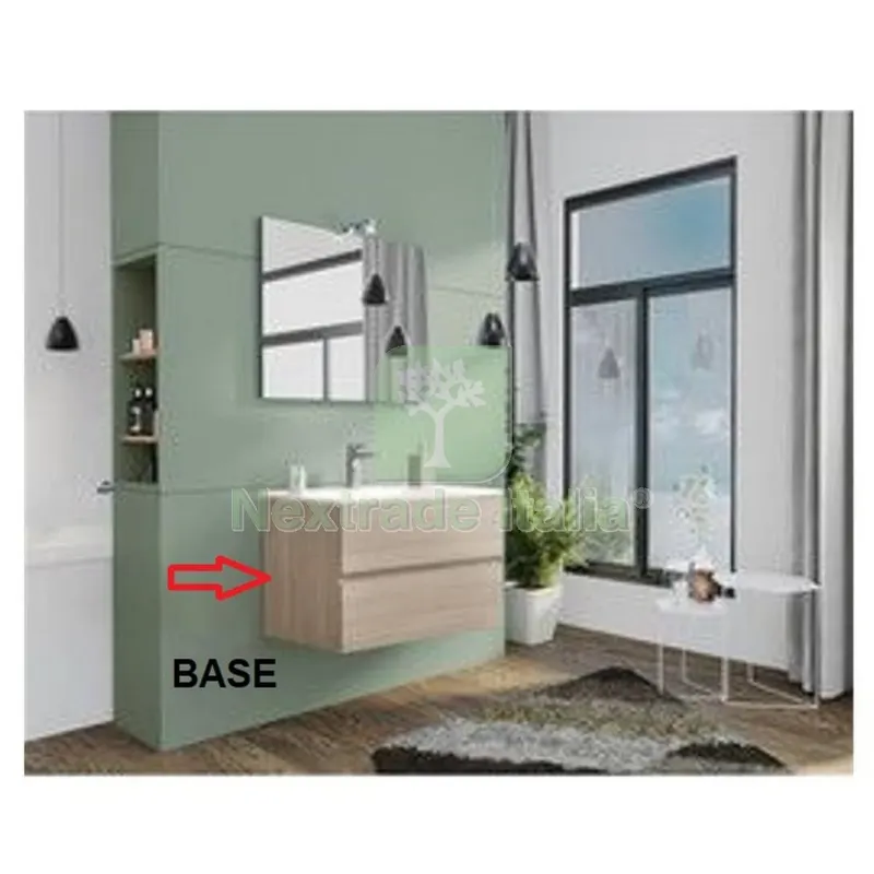Base Completa per Mobile Bagno NEW Splash CM 80 Rovere Grigio — Accessori bagno — rif. FERX.603257 Base Completa per Mobile Bagno NEW Splash CM 80 Rovere Grigio — Accessori bagno — rif. FERX.603257