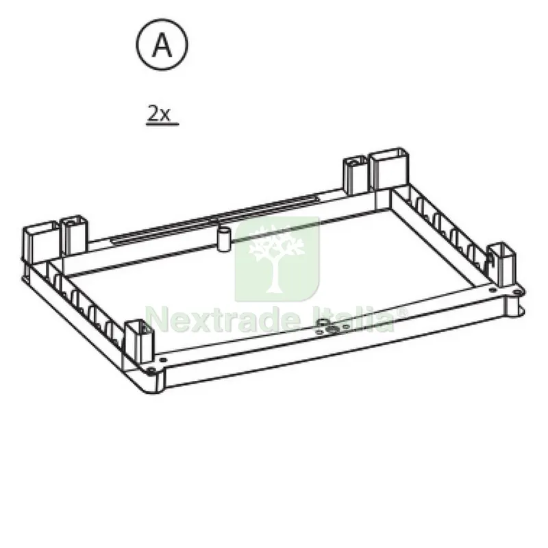 AX2 per Armadio Rattan CM.65X45X172H Tuttopiani Antracite — Arredo — rif. FERX.603331 AX2 per Armadio Rattan CM.65X45X172H Tuttopiani Antracite — Arredo — rif. FERX.603331