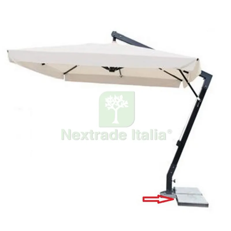 Base per Ombrellone Decorato Palo Alluminio Nero 93X93 CM 3X4 MT — Tempo libero outdoor — rif. FERX.603375 Base per Ombrellone Decorato Palo Alluminio Nero 93X93 CM 3X4 MT — Tempo libero outdoor — rif. FERX.603375