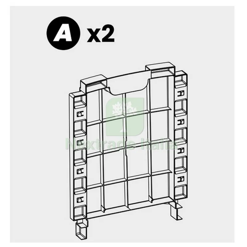Parete a Tavolino per Salotto Resina Lido 4PZ Antracite — Arredo — rif. FERX.603387