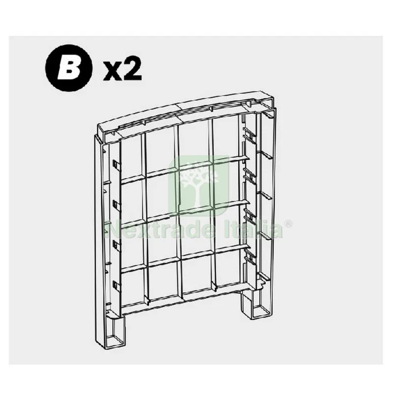 Parete B Tavolino per Salotto Resina Lido 4PZ Antracite — Arredo — rif. FERX.603388