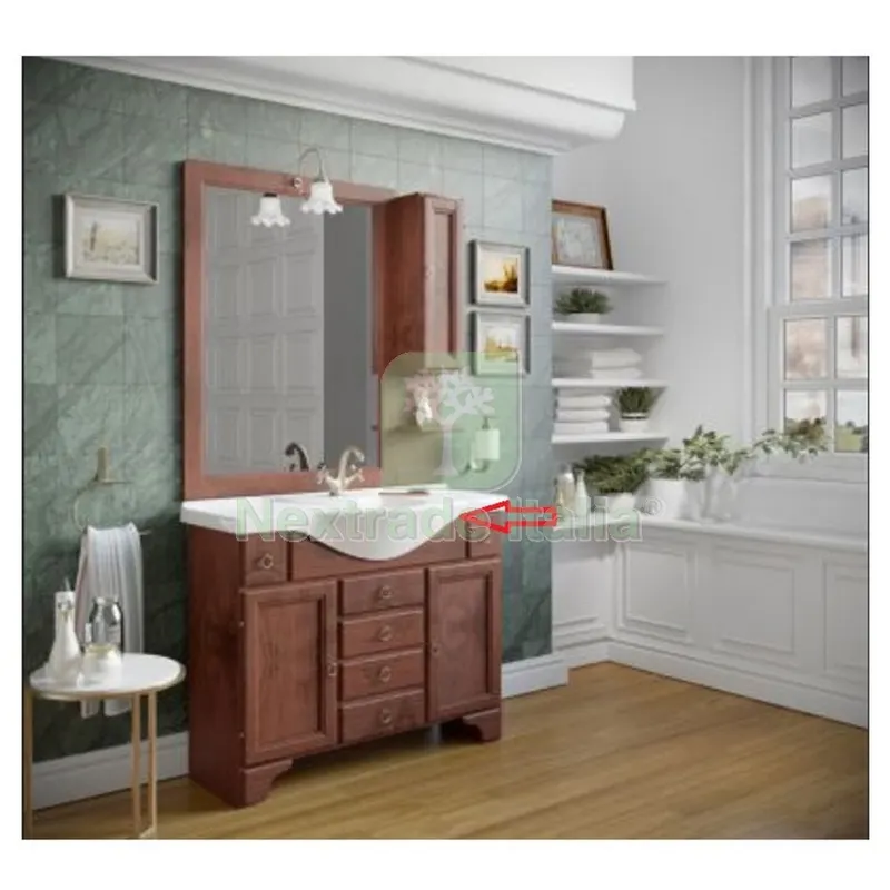 Lavabo per Mobile Bagno Arte Povera DORIA105CP Competo con Penisili — Accessori bagno — rif. FERX.603394