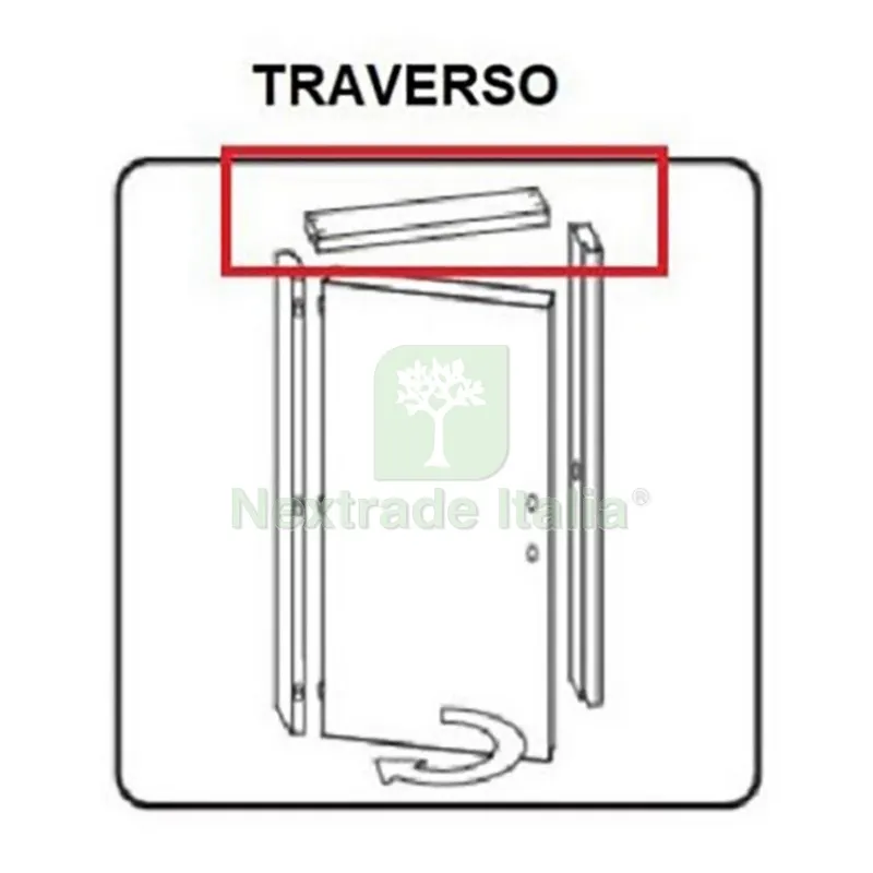 Traverso Battente per Porta MOD Microtec Rovere Grigio CM.210X70 — Arredo — rif. FERX.603430