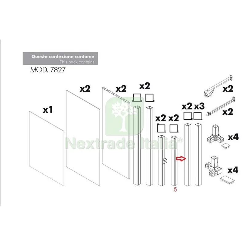 Montante NR.1 per Kit Coprilavatrice Resina — Accessori bagno — rif. FERX.603444 Montante NR.1 per Kit Coprilavatrice Resina — Accessori bagno — rif. FERX.603444