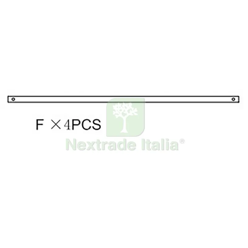 Asta F per Gazebo in Metallo CM195 Decorazione Ecru YF-3133B — Gazebo e strutture giardino — rif. FERX.603464