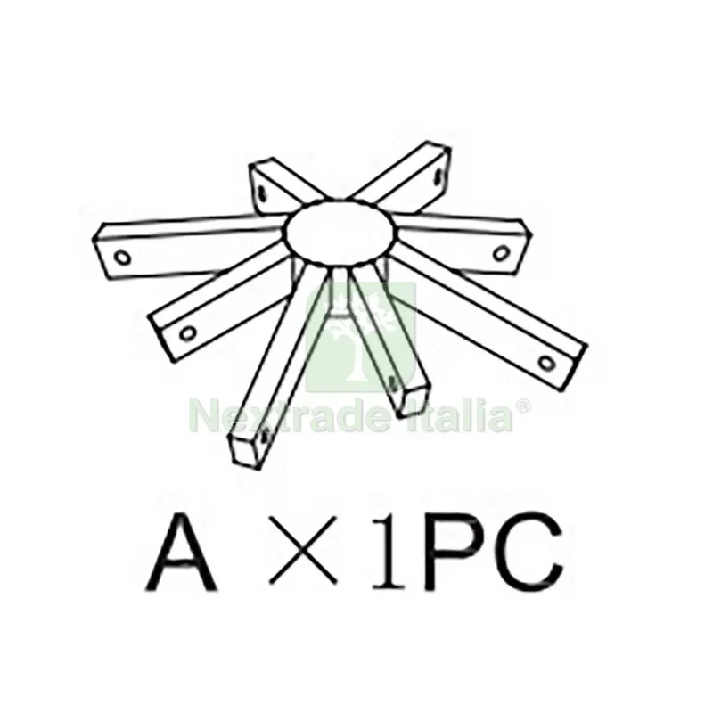AX1 per Gazebo in Metallo MT.3X3 Decorazione Ecru YF-3133B — Gazebo e strutture giardino — rif. FERX.603467 AX1 per Gazebo in Metallo MT.3X3 Decorazione Ecru YF-3133B — Gazebo e strutture giardino — rif. FERX.603467