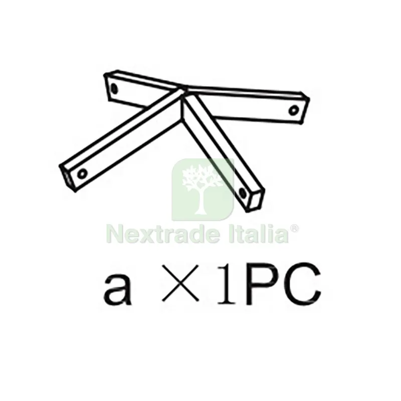 AX1 per Gazebo in Metallo MT.3X3 Decorazione Ecru YF-3133B nx1 — Gazebo e strutture giardino — rif. FERX.603468