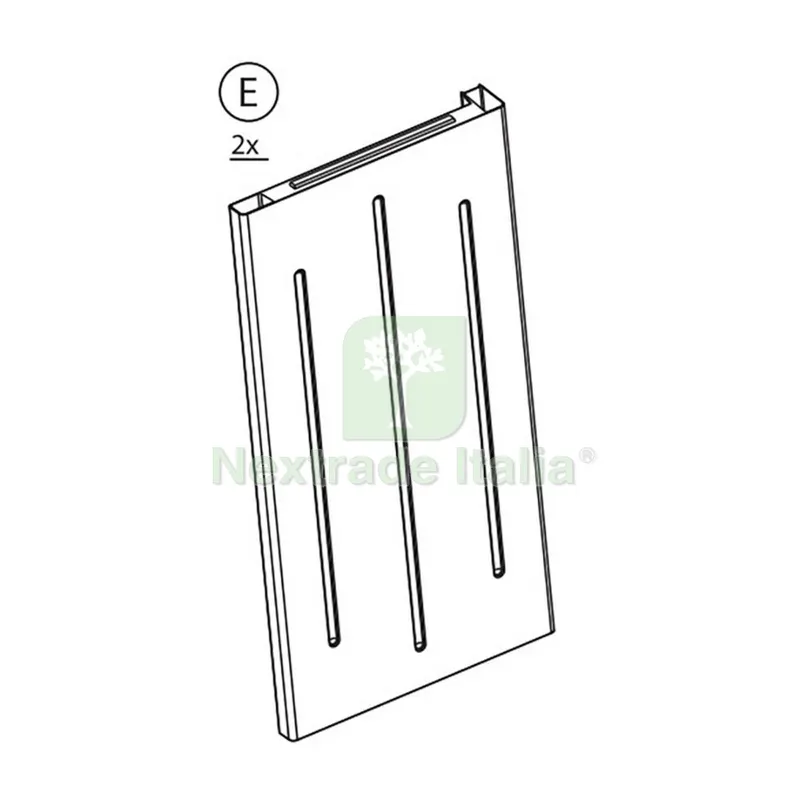 Pannello Laterale e per Armadio Rattan CM.65X45X172H — Arredo — rif. FERX.603472 Pannello Laterale e per Armadio Rattan CM.65X45X172H — Arredo — rif. FERX.603472