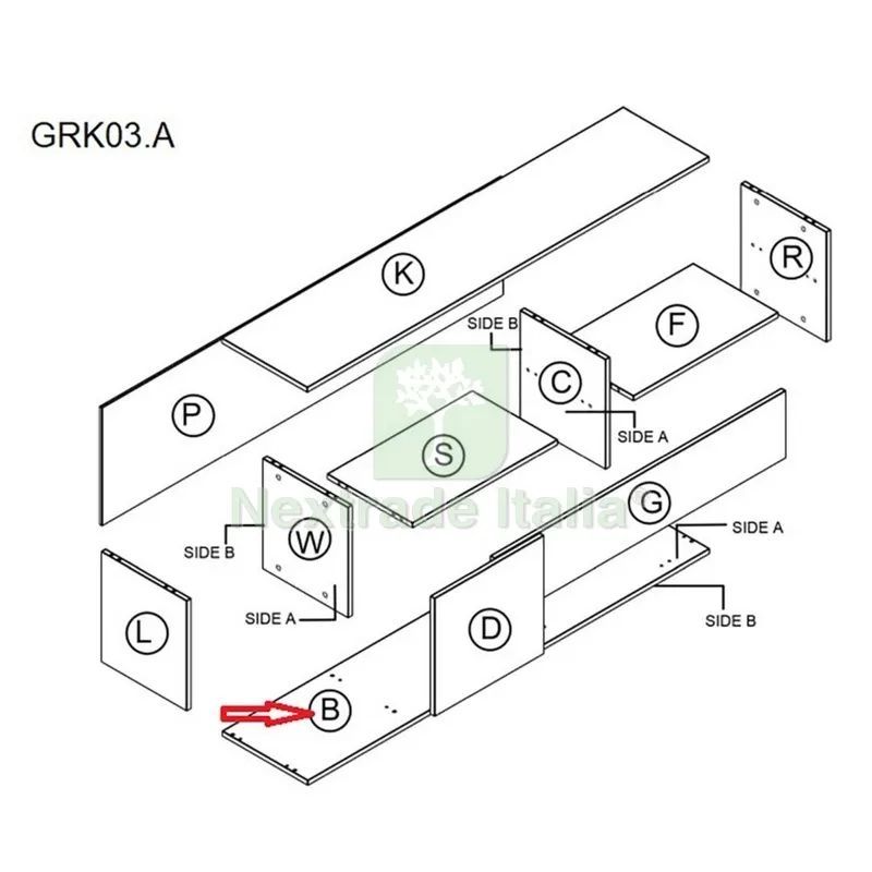 Base B GRK03.A per Kit Parete Living Bridge 210X170X35 CM Cemento — Cemento, malte e collanti edili — rif. FERX.603490 Base B GRK03.A per Kit Parete Living Bridge 210X170X35 CM Cemento — Cemento, malte e collanti edili — rif. FERX.603490