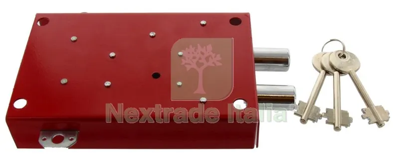 SERRATURA PER ARMADIO PORTAFUCILI 3 POSTI NEW — Ferramenta per legno e mobili — rif. FERX.6035