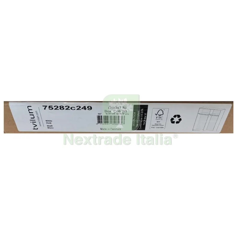 Box 2/3 75282C249 per Kit Armadio Verona 2 Ante Scorrevoli Bianco CM.182 — Arredo — rif. FERX.603522 Box 2/3 75282C249 per Kit Armadio Verona 2 Ante Scorrevoli Bianco CM.182 — Arredo — rif. FERX.603522