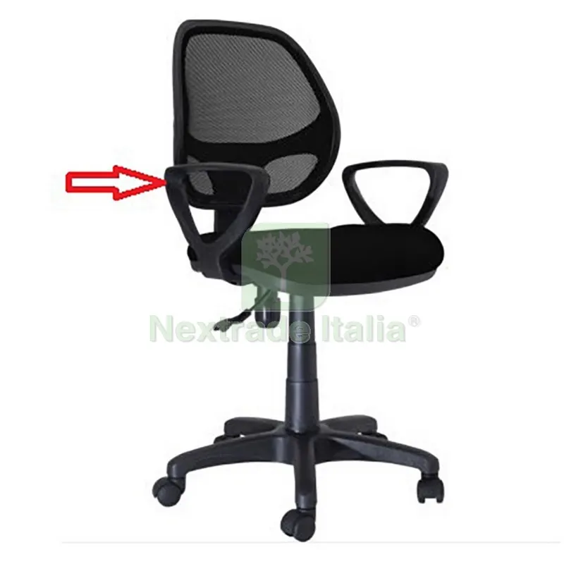 Bracciolo SX-DX per Poltrona Direzionale Forata Nera NEW Manager — Arredo — rif. FERX.603534 Bracciolo SX-DX per Poltrona Direzionale Forata Nera NEW Manager — Arredo — rif. FERX.603534