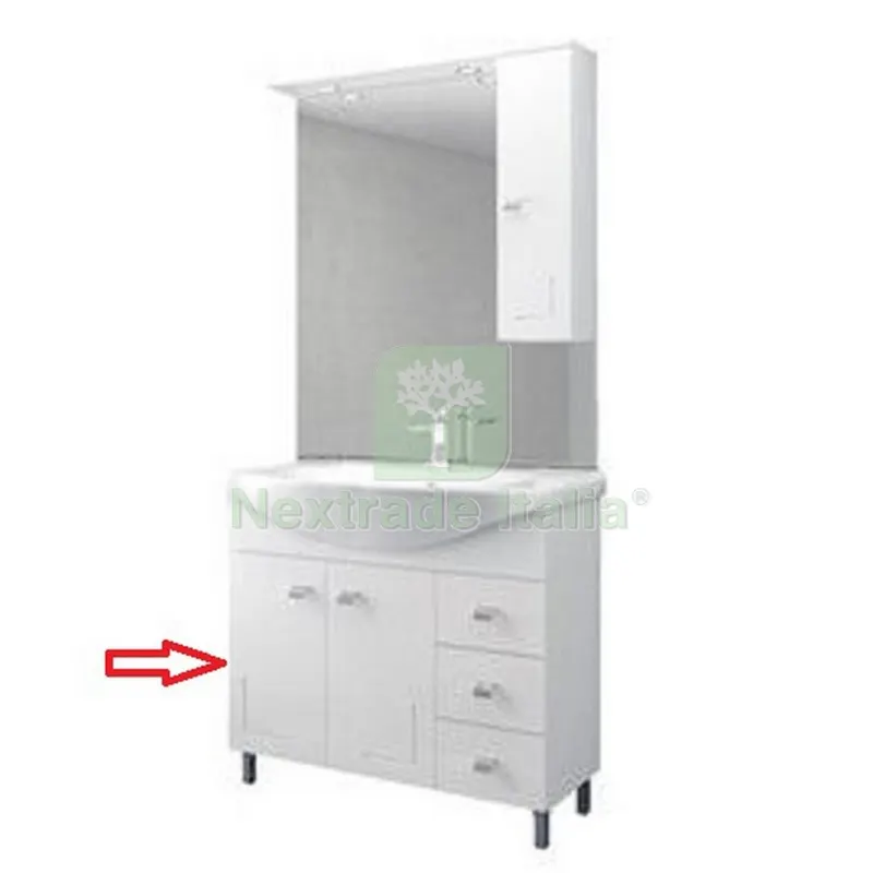 Base Completa per Mobile Bagno Bianco EVA CM.105 Completo — Accessori bagno — rif. FERX.603537 Base Completa per Mobile Bagno Bianco EVA CM.105 Completo — Accessori bagno — rif. FERX.603537