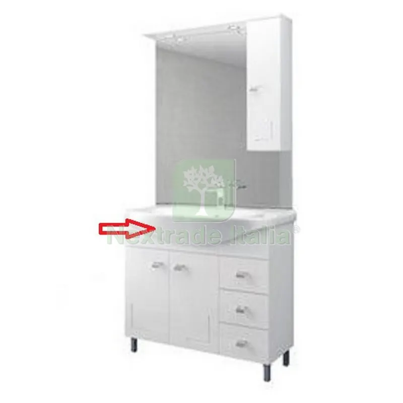 Lavabo per Mobile Bagno Bianco EVA CM.105 Completo — Accessori bagno — rif. FERX.603538 Lavabo per Mobile Bagno Bianco EVA CM.105 Completo — Accessori bagno — rif. FERX.603538