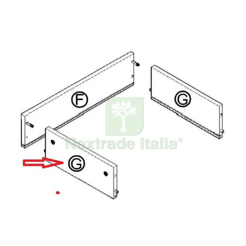 Laterale Cassetto G per Kit Scrivania USB 2C Bianco/R — Arredo — rif. FERX.603572 Laterale Cassetto G per Kit Scrivania USB 2C Bianco/R — Arredo — rif. FERX.603572