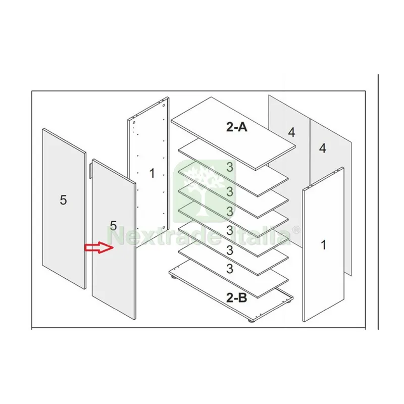 ZZ-Anta x Kit Scarpiera Maxi 2A/6R CM.72X36X103H ROV/BI — Arredo — rif. FERX.603705 ZZ-Anta x Kit Scarpiera Maxi 2A/6R CM.72X36X103H ROV/BI — Arredo — rif. FERX.603705