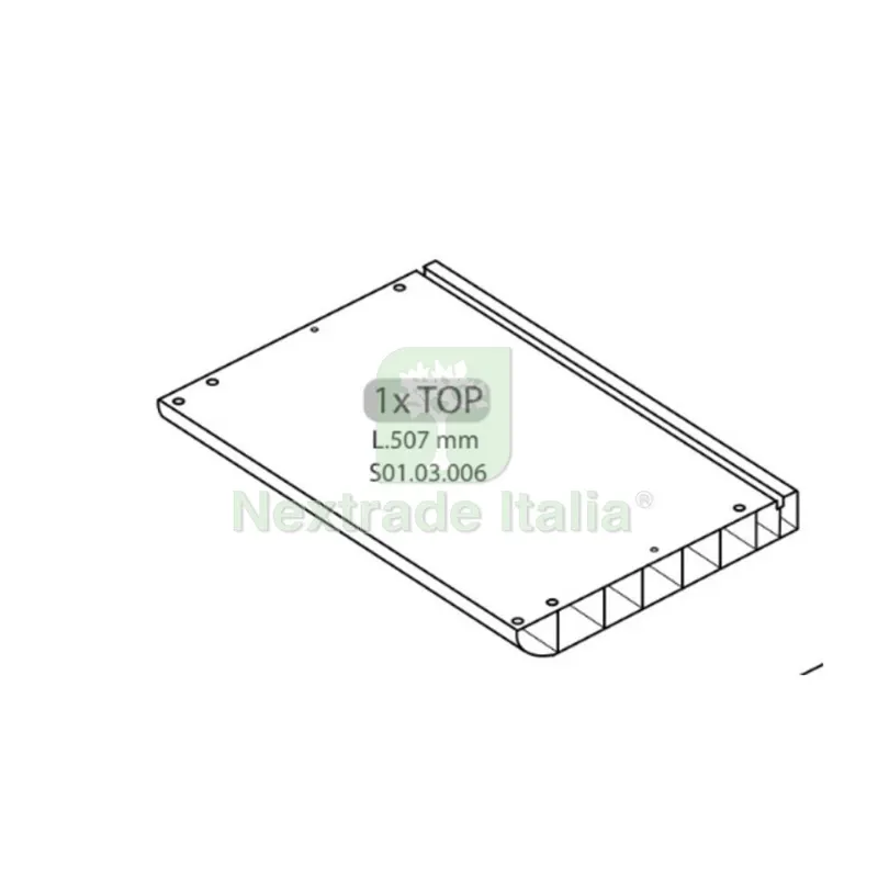 ZZ-1XTOP L.507mm x Armadio Sporco Pulito Resina 1 Anta — Arredo — rif. FERX.603798