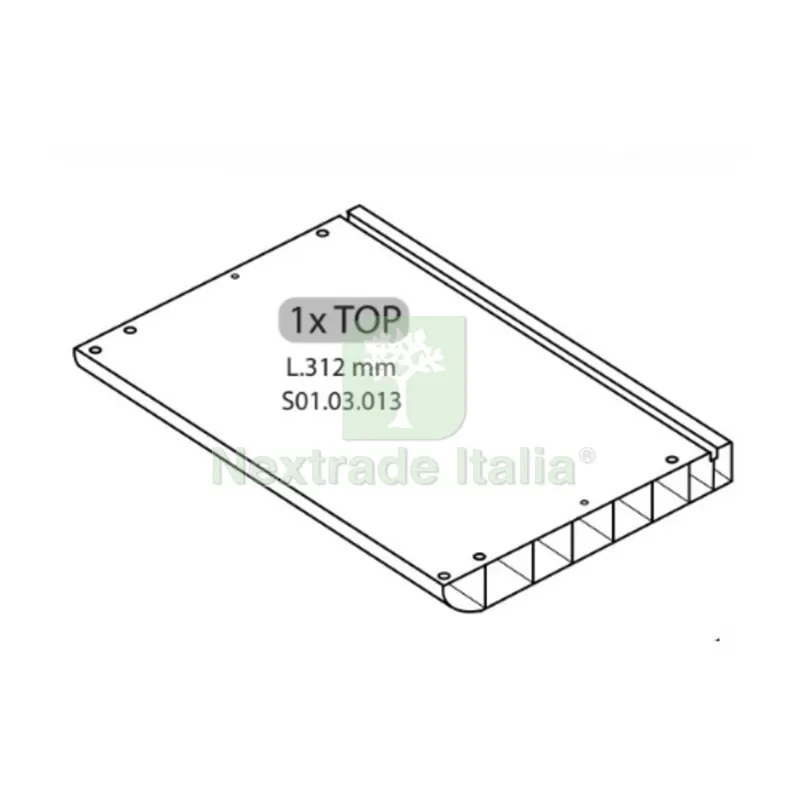 ZZ-1XTOP L.312 MM x Armadio Spogliatoio Resina a 1 Posto in Kit con Serrat — Arredo — rif. FERX.603802