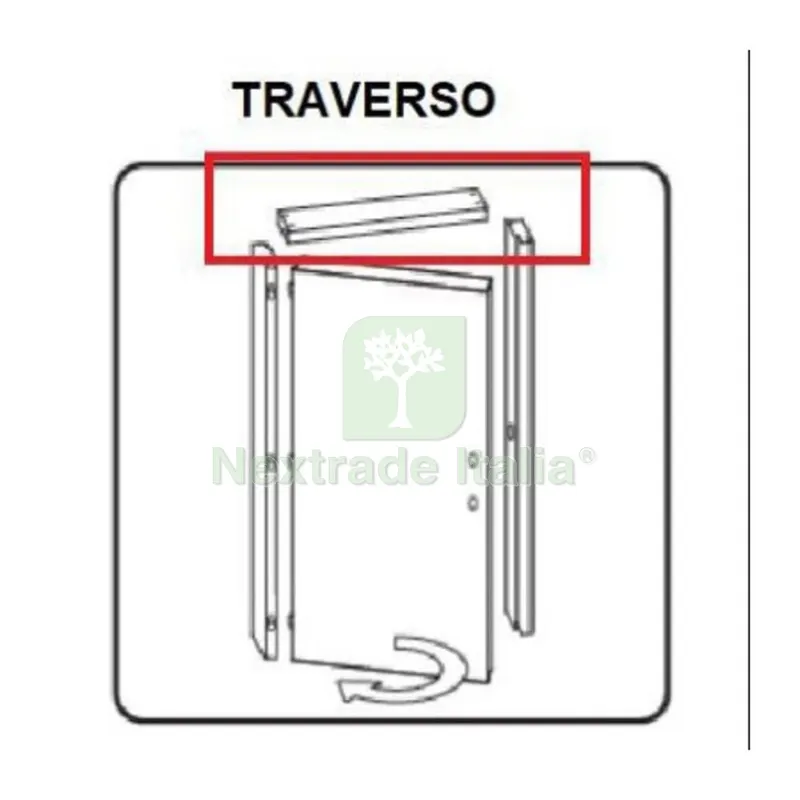 ZZ-TRAVERSO BATTENTE X PORTA MICROTEC 210X70 NOCE QUERCIA VERT. — Ferramenta porte e finestre — rif. FERX.603808 ZZ-TRAVERSO BATTENTE X PORTA MICROTEC 210X70 NOCE QUERCIA VERT. — Ferramenta porte e finestre — rif. FERX.603808