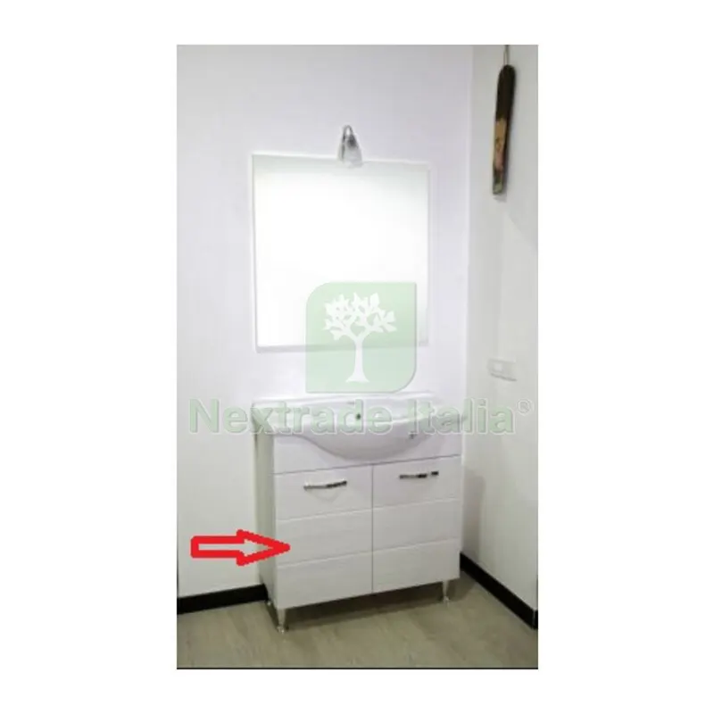 ZZ-Base x Mobile Bagno Antonella 2 Ante 82 Bianco Portuna — Accessori bagno — rif. FERX.603897