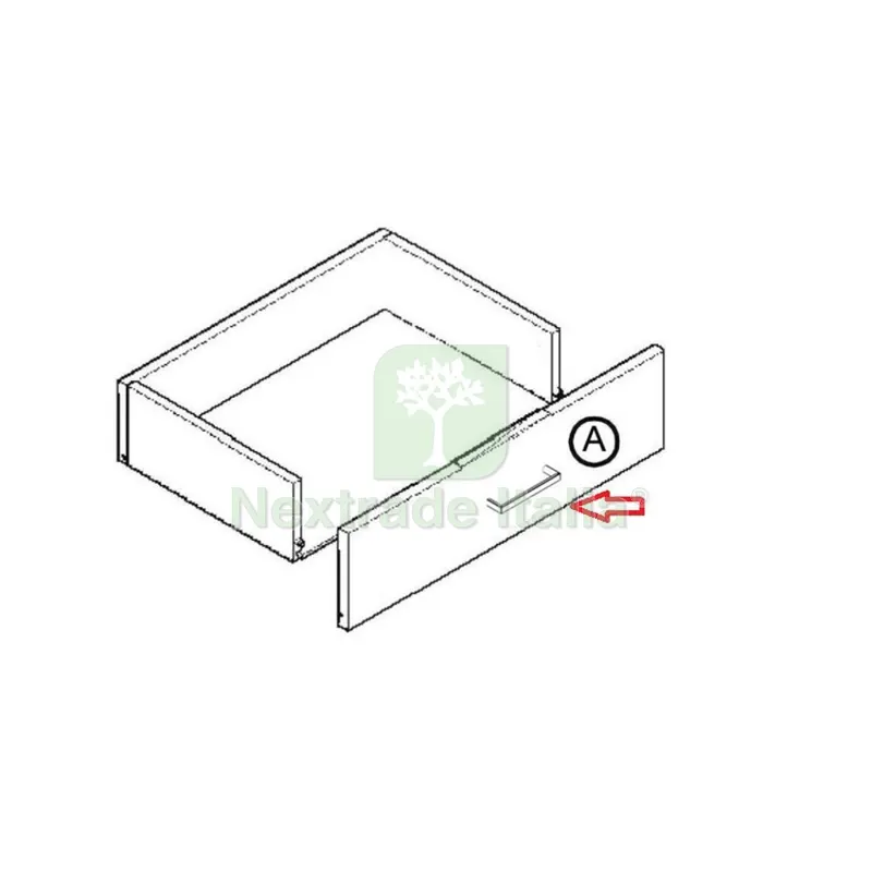 R Frontale Cassetto x Kit Comodino 2 Cassetti 41X48X36 Rovere Barly K021 — Arredo — rif. FERX.603928