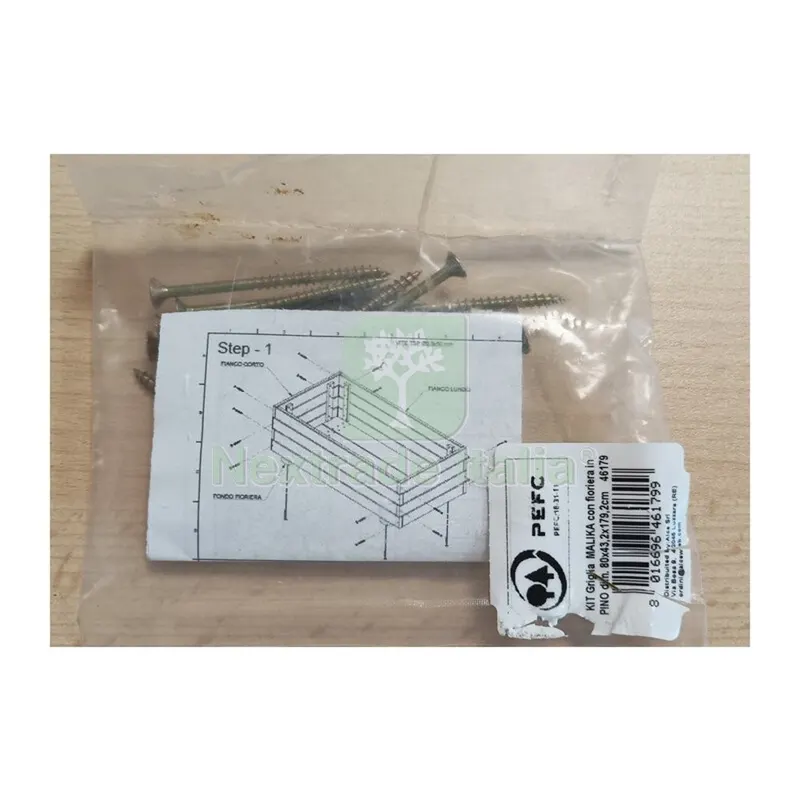 R Viti Montaggio x Fioriera con Griglia Malika 40X80XH180 CM — Vasi e fioriere — rif. FERX.603961