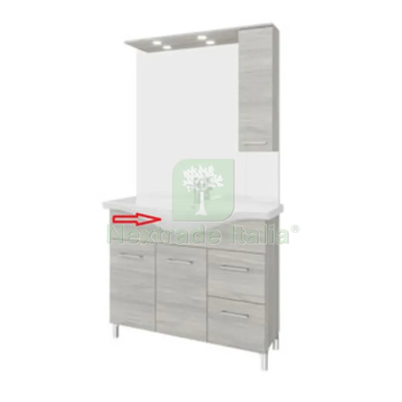 R Lavabo x Arredo Bagno MOD.RUBINO Rovere Grigio 105 CM — Arredo — rif. FERX.604077 R Lavabo x Arredo Bagno MOD.RUBINO Rovere Grigio 105 CM — Arredo — rif. FERX.604077