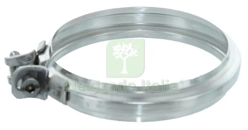 20PZ Fascetta Giunzione Inox Aisi 304 x Pellet CM8 — Fascette e collari — rif. FERX.6043