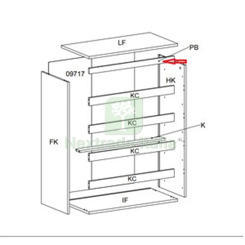 R Traverso PB x Kit Cassettiera 5C Nova 77X40X107 Bianca — Arredo — rif. FERX.605044 R Traverso PB x Kit Cassettiera 5C Nova 77X40X107 Bianca — Arredo — rif. FERX.605044