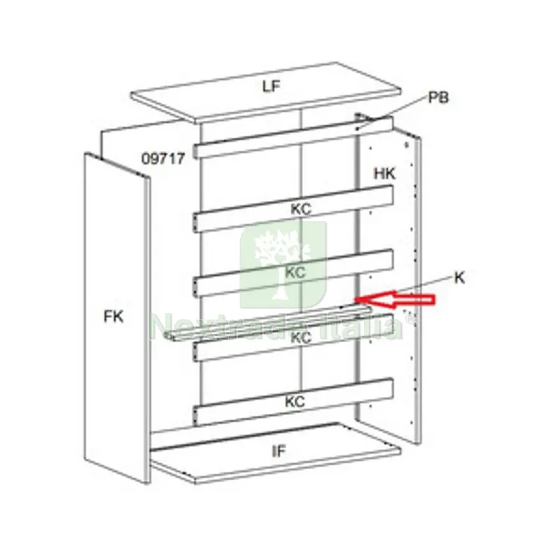 R Traverso K x Kit Cassettiera 5C Nova 77X40X107 Bianca — Arredo — rif. FERX.605046 R Traverso K x Kit Cassettiera 5C Nova 77X40X107 Bianca — Arredo — rif. FERX.605046