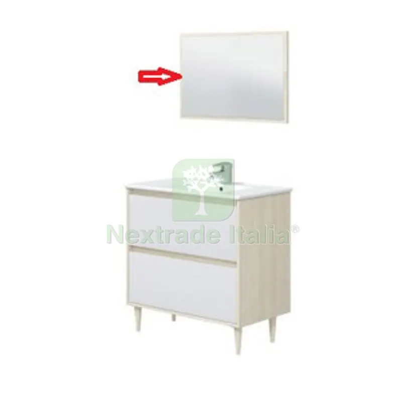 R Specchio x Kit Mobile Bagno Verona 80 Rovere Bianco — Accessori bagno — rif. FERX.605068 R Specchio x Kit Mobile Bagno Verona 80 Rovere Bianco — Accessori bagno — rif. FERX.605068