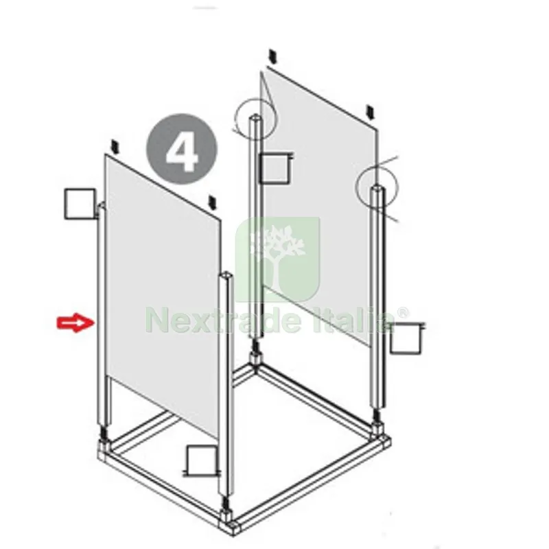 R MONTANTE VERTICALE A 1 GUIDA X KIT COPRILAVATRICE RESINA 68X64XH88 CM BIANCO — Adesivi e sigillanti — rif. FERX.605110 R MONTANTE VERTICALE A 1 GUIDA X KIT COPRILAVATRICE RESINA 68X64XH88 CM BIANCO — Adesivi e sigillanti — rif. FERX.605110
