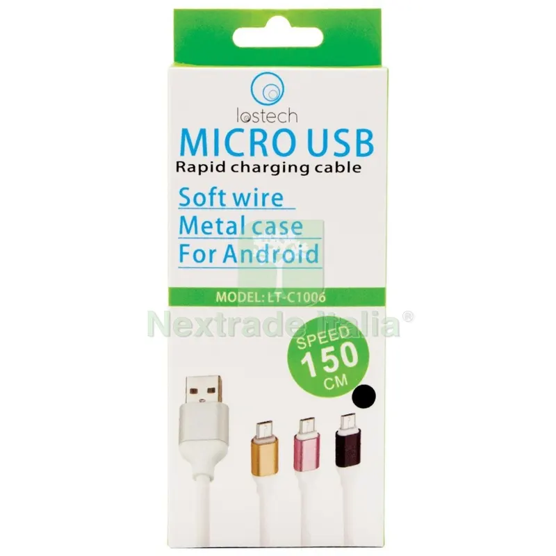 Cavo Micro USB Carica Rapida Soft Wire CM.150 — Cavi e fili — rif. FERX.60526 Cavo Micro USB Carica Rapida Soft Wire CM.150 — Cavi e fili — rif. FERX.60526
