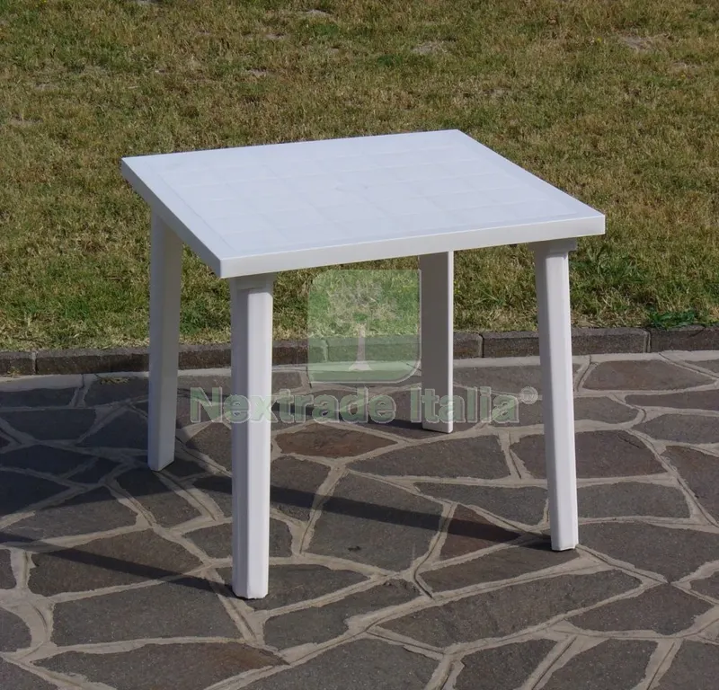 TAVOLO RESINA ART. 59 CM. 80X80 BIANCO — Casalinghi e organizzazione — rif. FERX.6089 TAVOLO RESINA ART. 59 CM. 80X80 BIANCO — Casalinghi e organizzazione — rif. FERX.6089