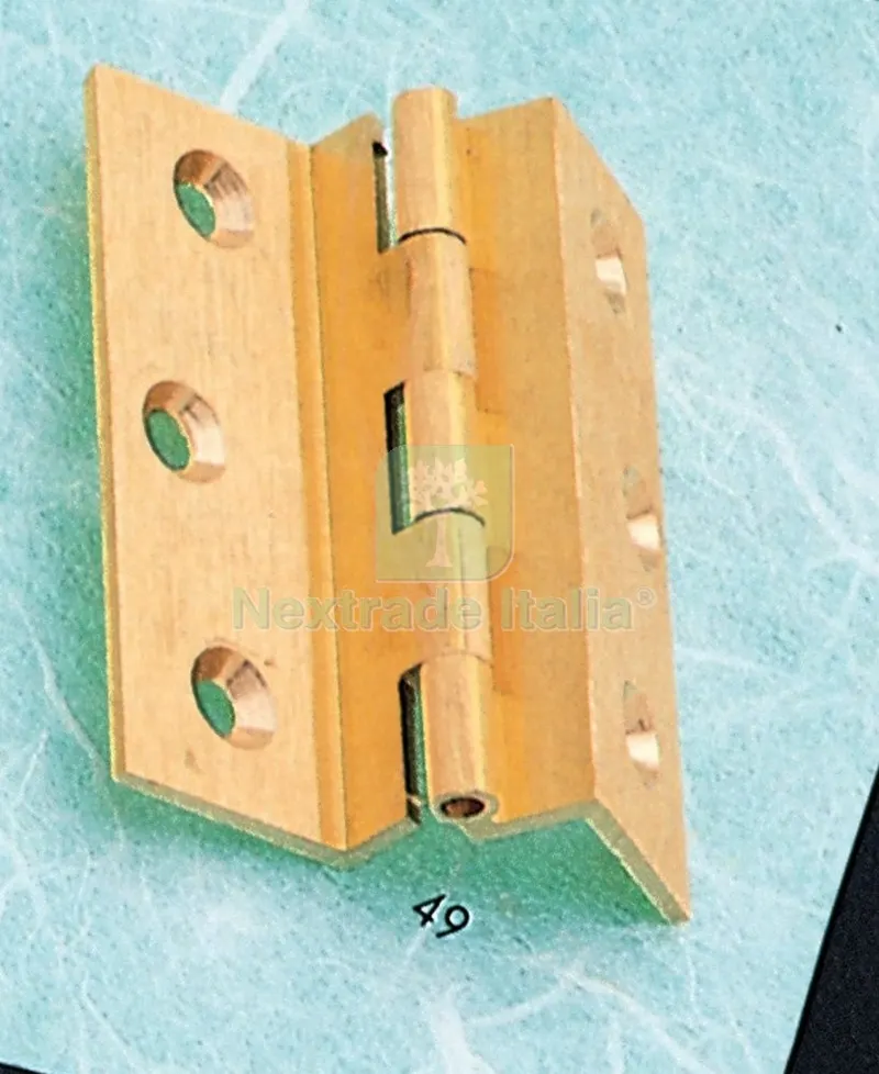 Blister Cerniere Fresate con Collo Oro Satinato 60X50 (PZ.2) — Cerniere e cardini — rif. FERX.61032