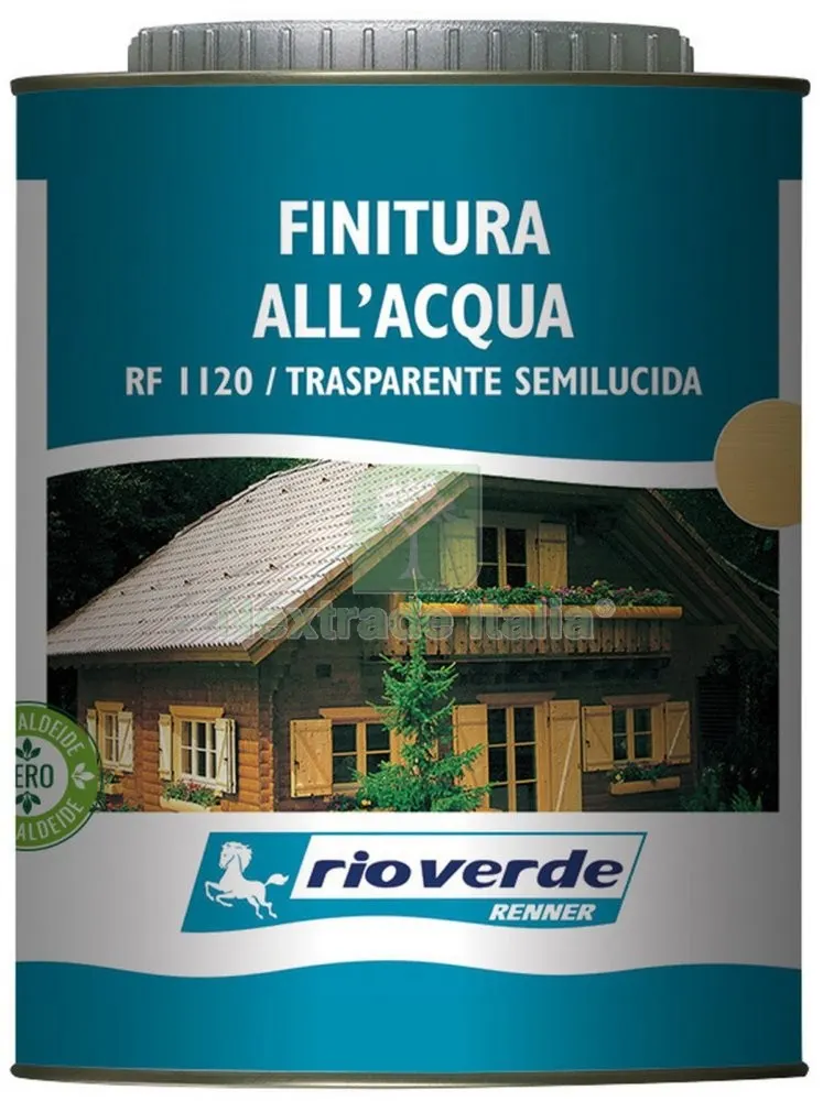 6PZ RIOVERDE RF 1120 FINITURA ALL'ACQUA X ESTERNI SEMILUCID 0,750 — Vernici e smalti — rif. FERX.6104 6PZ RIOVERDE RF 1120 FINITURA ALL'ACQUA X ESTERNI SEMILUCID 0,750 — Vernici e smalti — rif. FERX.6104