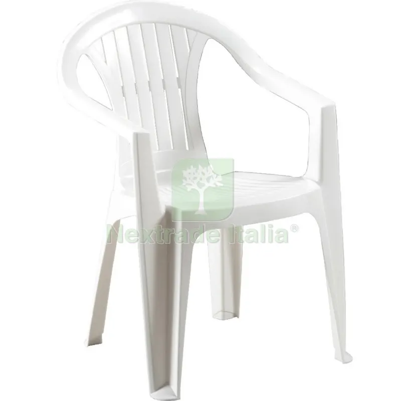 Poltrona Sedia in Resina Antiurto Bianca Atlantide CM 56X56X79 H — Arredo — rif. FERX.6127 Poltrona Sedia in Resina Antiurto Bianca Atlantide CM 56X56X79 H — Arredo — rif. FERX.6127