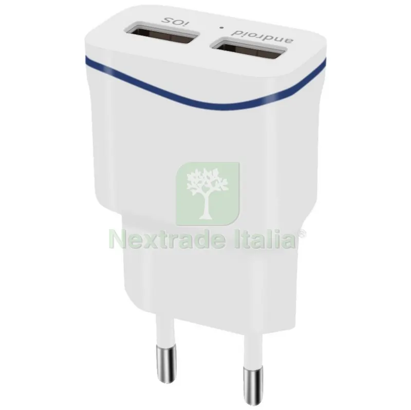 Kit Caricatore con 2 Porte USB + Cavo Micro USB CM.100 — Caricabatterie e alimentatori — rif. FERX.61296 Kit Caricatore con 2 Porte USB + Cavo Micro USB CM.100 — Caricabatterie e alimentatori — rif. FERX.61296
