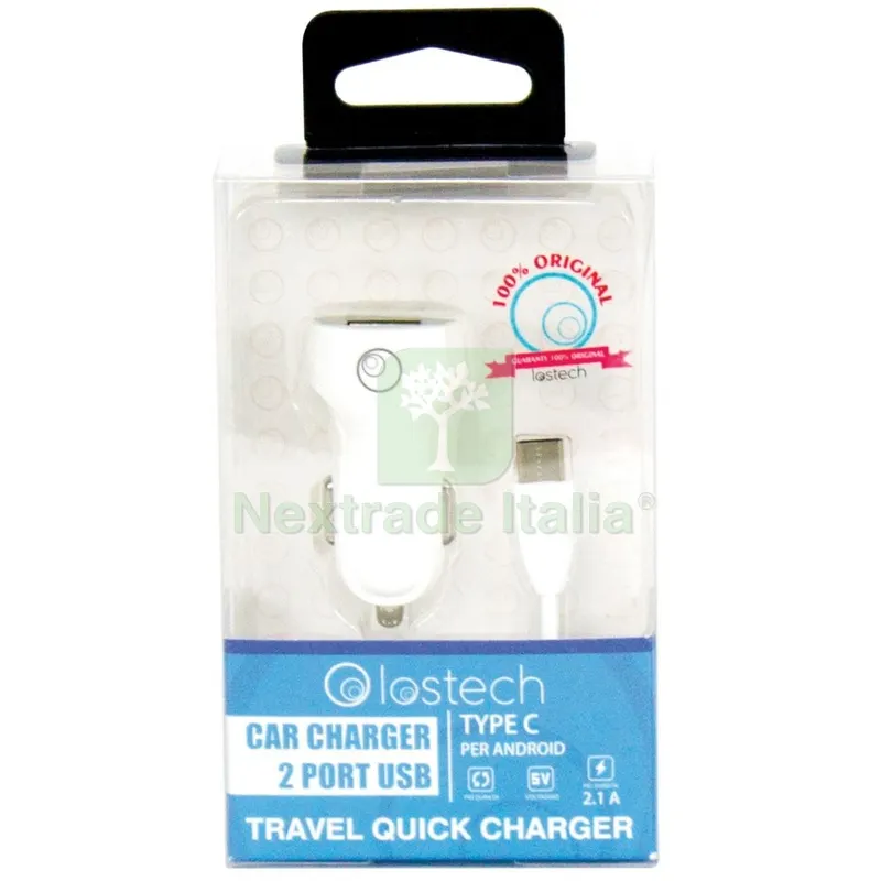 Kit Caricatore con 2 Porte USB + Cavo Type-C CM.100 — Caricabatterie e alimentatori — rif. FERX.61300 Kit Caricatore con 2 Porte USB + Cavo Type-C CM.100 — Caricabatterie e alimentatori — rif. FERX.61300