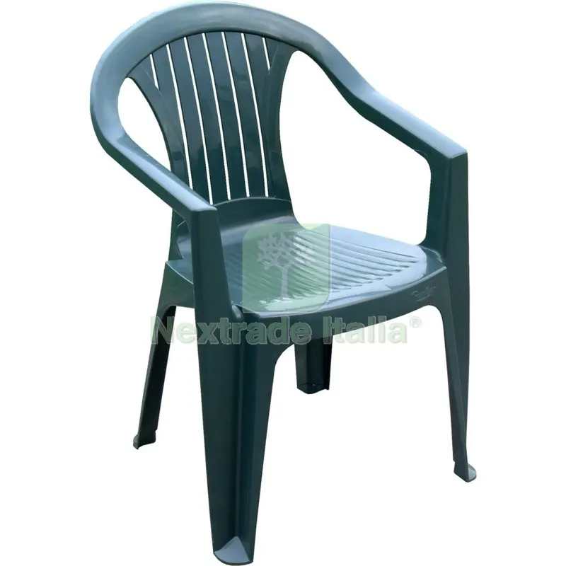 Poltrona Sedia in Resina Antiurto Verde CM 56X56X79 H — Arredo — rif. FERX.6133 Poltrona Sedia in Resina Antiurto Verde CM 56X56X79 H — Arredo — rif. FERX.6133