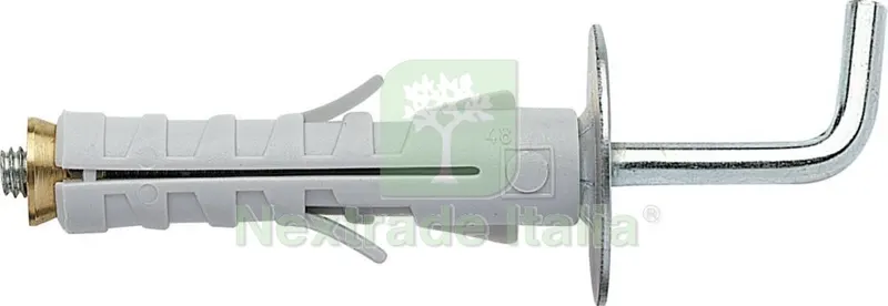 100PZ ELEMATIC TASSELLI ENP/GL9 GANCIO LUNGO diametro 9 mm — Tasselli e ancoraggi — rif. FERX.6206 100PZ ELEMATIC TASSELLI ENP/GL9 GANCIO LUNGO diametro 9 mm — Tasselli e ancoraggi — rif. FERX.6206